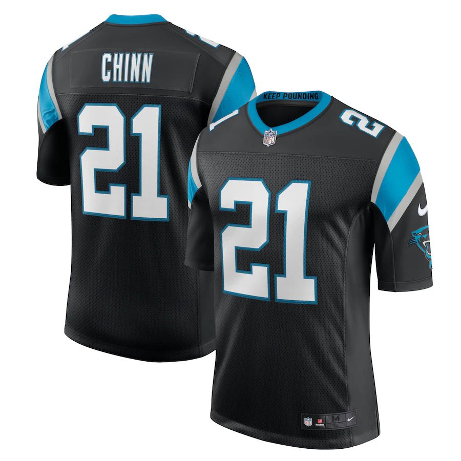 Men Carolina Panthers #21 Jeremy Chinn Nike Black Vapor Limited NFL Jersey